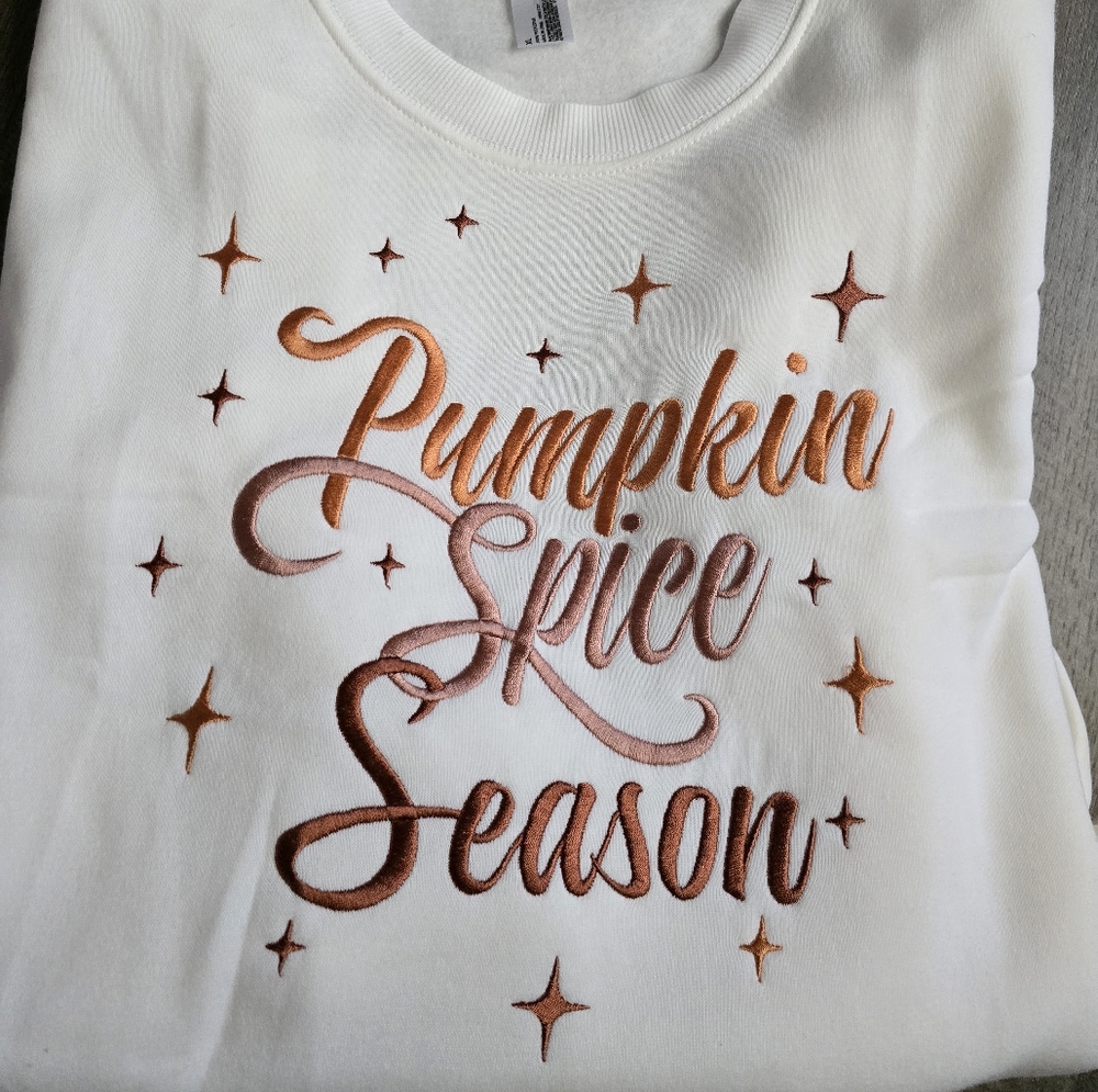Pumpkin Spice Season White Sweater - Picture 2 of 3
